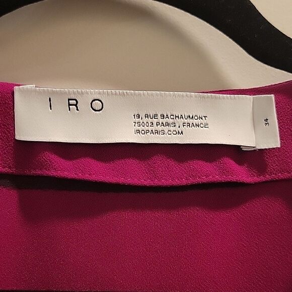 IRO Womens Recording Dress Fuschia Size XS 34 - Picture 4 of 10